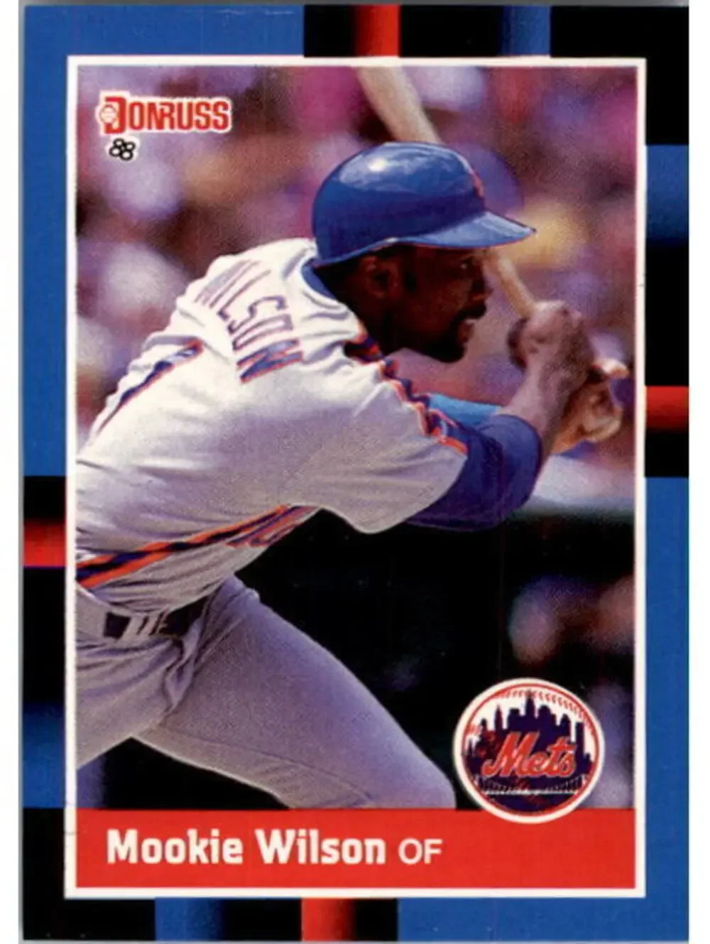 1988 Mookie Wilson Donruss Baseball Card #652